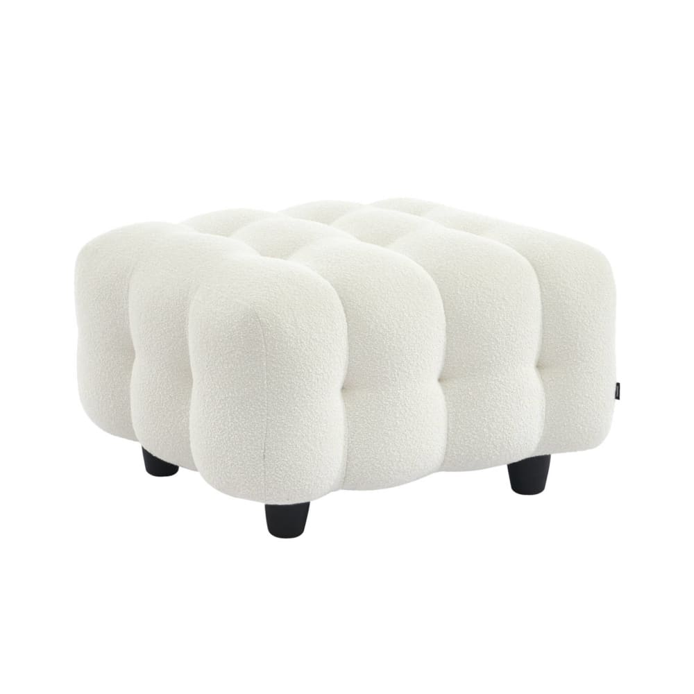 wohnli-moebel-suche-M26047690 Wohnli Möbelsuche - Sitzhocker Fußhocker mit Bouclébezug in creme