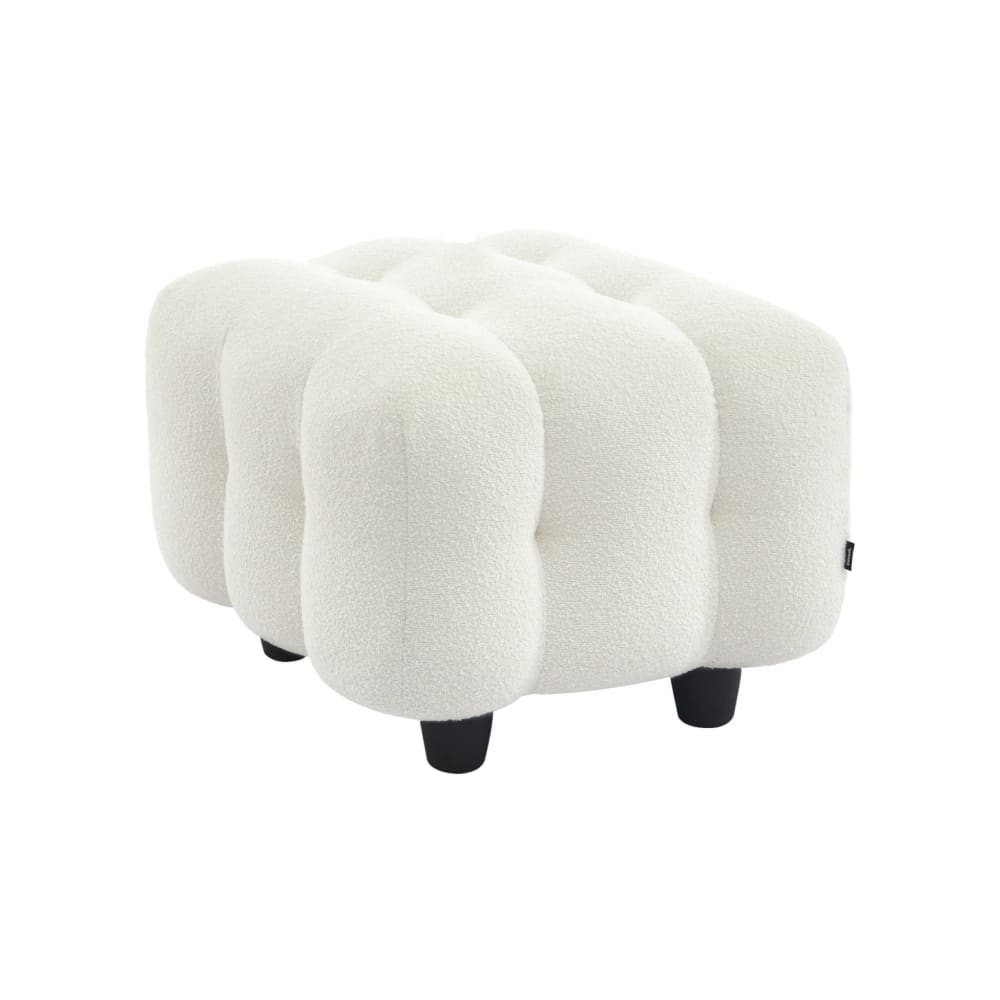 wohnli-moebel-suche-M26047691 Wohnli Möbelsuche - Hocker mit Bouclébezug in creme