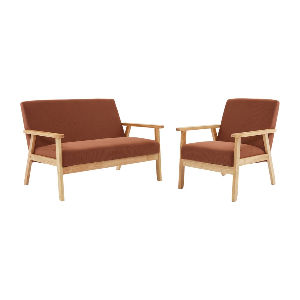 wohnli-moebel-suche-M26047774 Wohnli Möbelsuche - Banksofa + Sessel Cord-Bezug braun