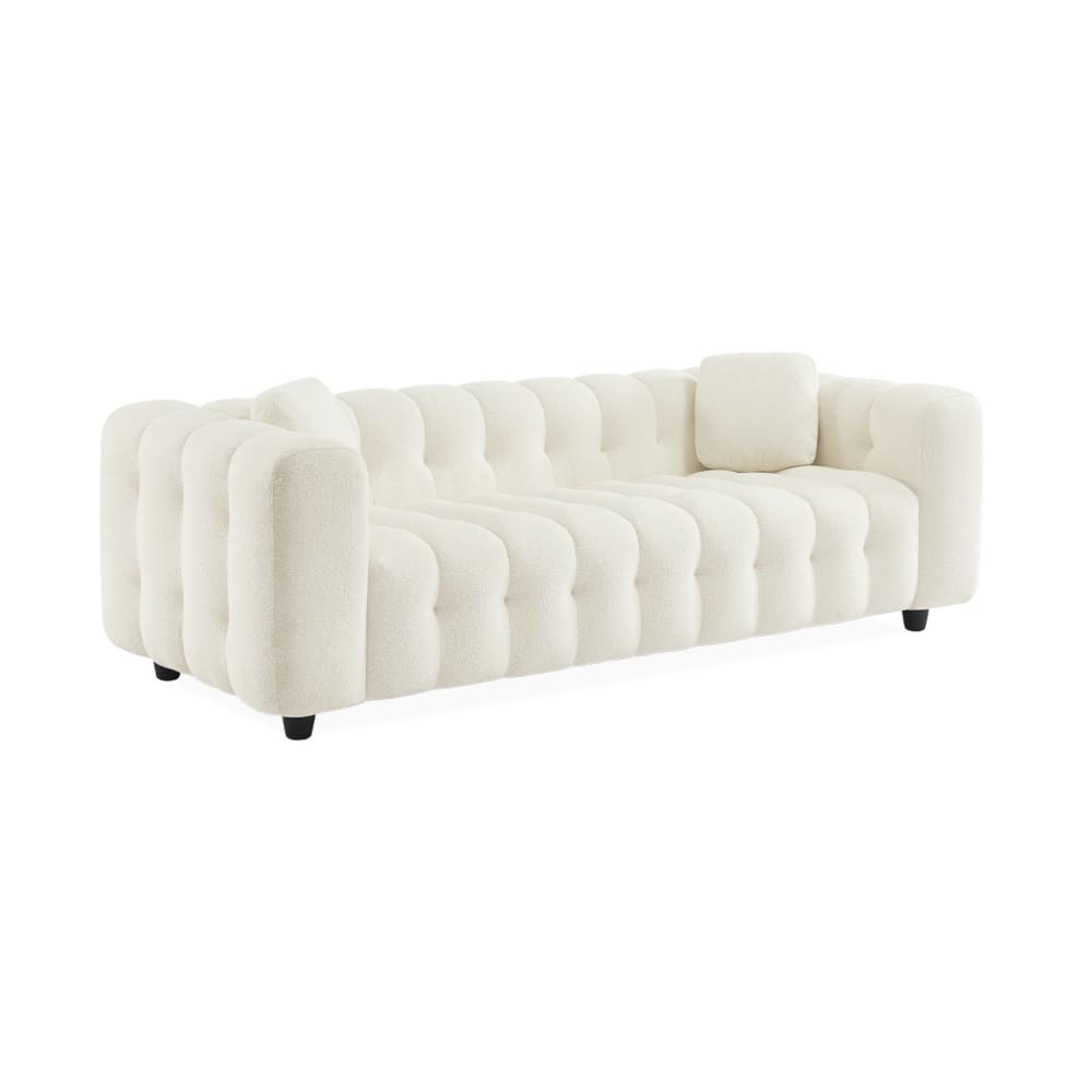 wohnli-moebel-suche-M26047777 Wohnli Möbelsuche - 3-Sitzer-Sofa mit kapitoniertem Bouclé-Bezug