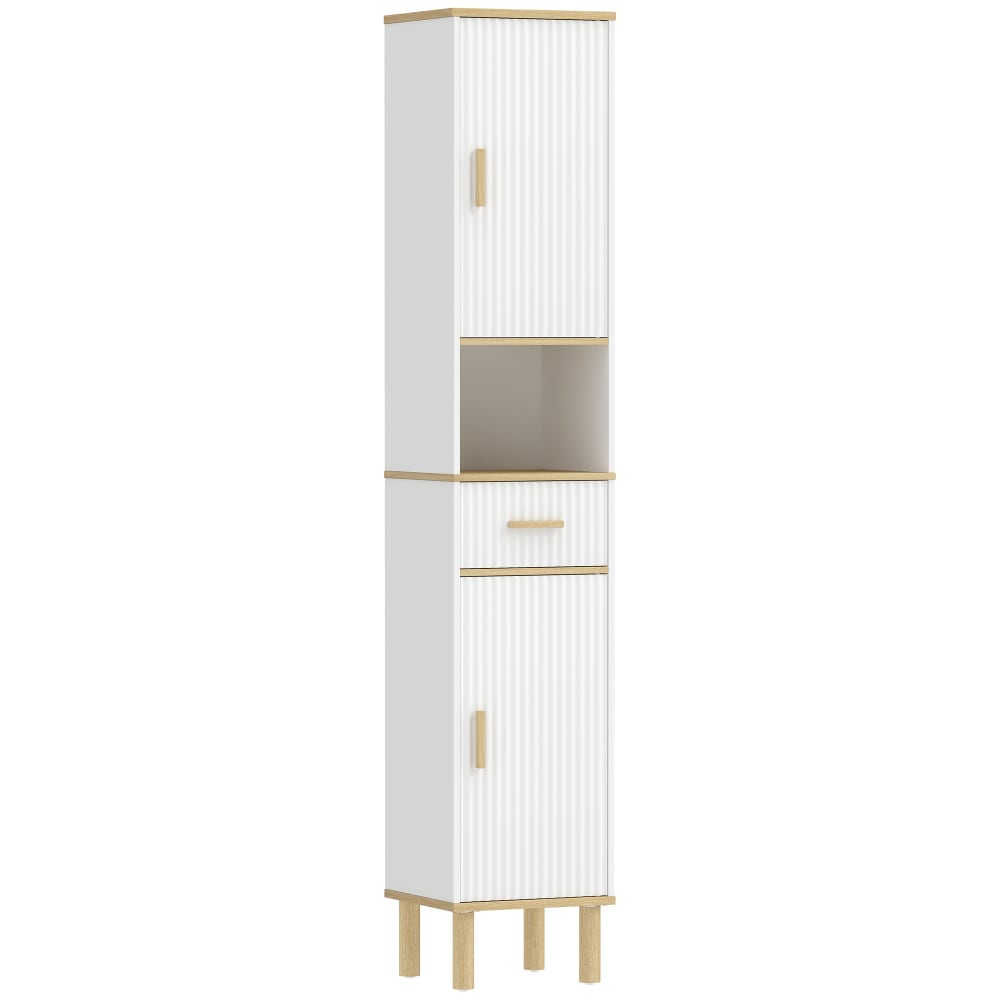 wohnli-moebel-suche-M26048044 Wohnli Möbelsuche - Meuble colonne salle de bain 2 portes tiroir bois blanc