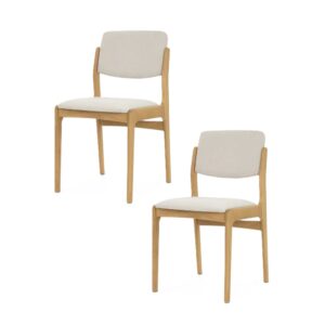 wohnli-moebel-suche-M26048495 Wohnli Möbelsuche - 2er-Set Stühle aus massiver Eiche und beigem Stoff