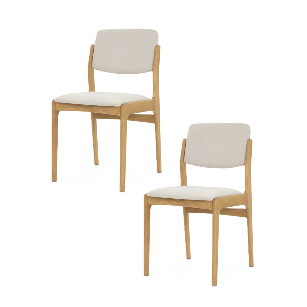 wohnli-moebel-suche-M26048495 Wohnli Möbelsuche - 2er-Set Stühle aus massiver Eiche und beigem Stoff