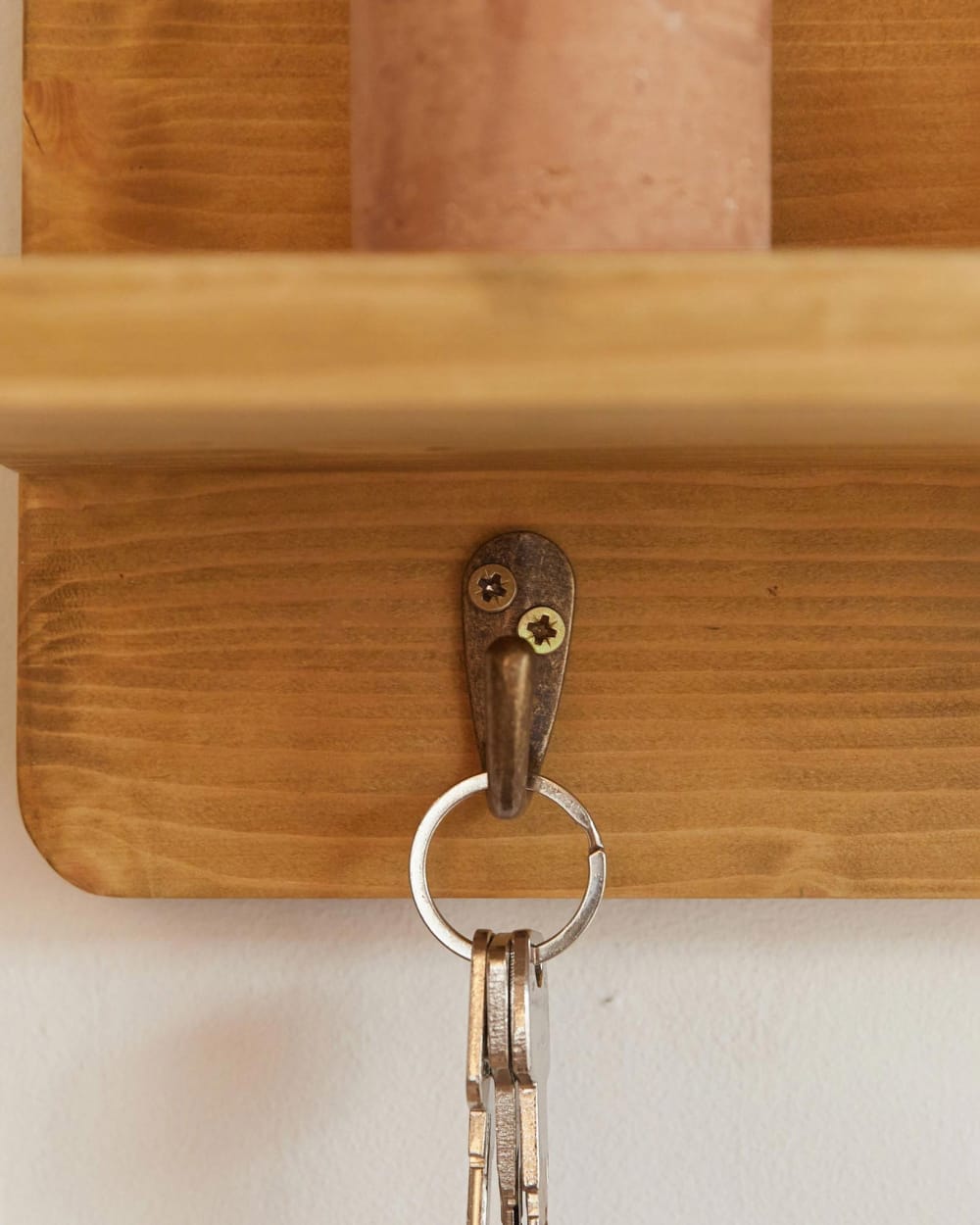 Wandgarderobe Tannenholz Massiv Hellbraun 40x23x15cm Holz Braun Hannun Möbel Schlafzimmermöbel Kleiderständer