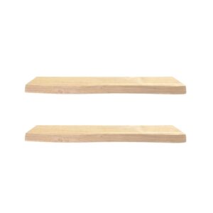 Wohnli Möbelsuche - Schweberegal Tannenholz Beige 2 Böden 60x20 cm