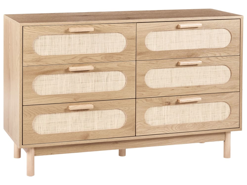 wohnli-moebel-suche-M26054004 Wohnli Möbelsuche - Kommode mit 6 Schubladen aus Holzwerkstoff 78cm