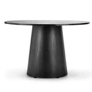 Wohnli Möbelsuche - Schwarzer runder Designer-Esstisch 120 cm