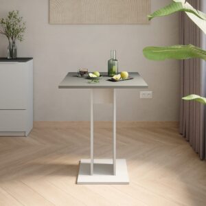 wohnli-moebel-suche-M26056480-1 Esstisch Weiß/Anthrazit 65x78cm 65x78x65cm Spanplatte Weiß Vicco Möbel Esszimmermöbel Esstische