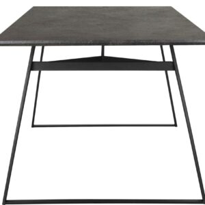wohnli-moebel-suche-M26056602-1 Esstisch 120x80 cm 8 Plätze in Braun/Grau Gestell Schwarz 80x76x120cm Spanplatte Braun Loft24 Möbel Esszimmermöbel Esstische