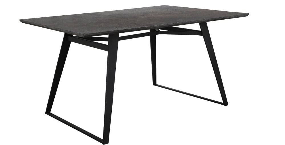 wohnli-moebel-suche-M26056602 Wohnli Möbelsuche - Esstisch 120x80 cm 8 Plätze in Braun/Grau Gestell Schwarz