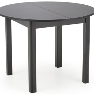 wohnli-moebel-suche-M26056605 Wohnli Möbelsuche - Schwarzer ausziehbarer runder Esstisch 100 cm