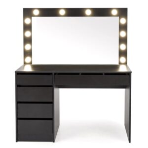 wohnli-moebel-suche-M26061391 Wohnli Möbelsuche - Designer-Schminktisch mit LED-Beleuchtung und Spiegel in Schwarz