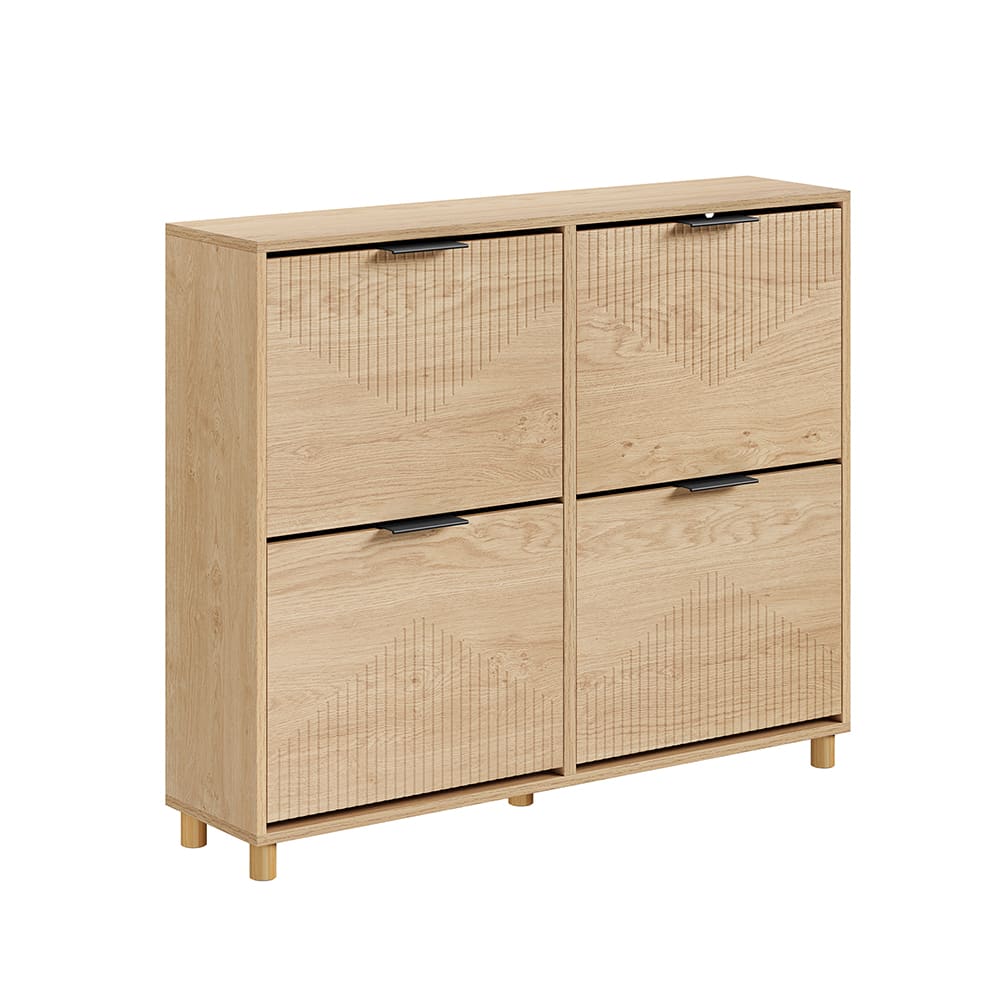 wohnli-moebel-suche-M26066095 Wohnli Möbelsuche - SoBuy Schuhschrank mit klappbaren Türen Hellbraun 100×24×83