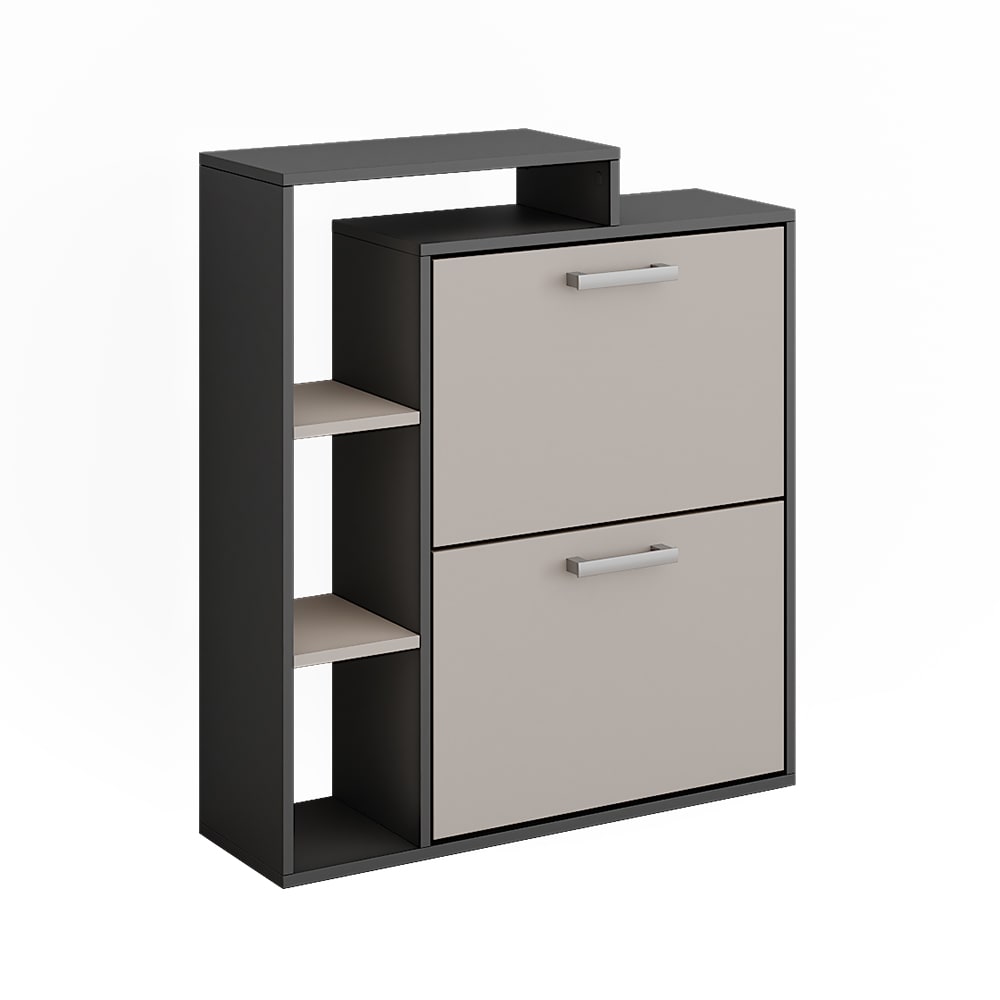 wohnli-moebel-suche-M26066236 Wohnli Möbelsuche - Schuhkipper Anthrazit/Greige 80x90cm