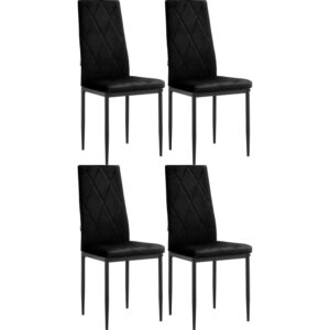 wohnli-moebel-suche-M26066471 Wohnli Möbelsuche - Esszimmerstuhl 4er Pack Schwarz
