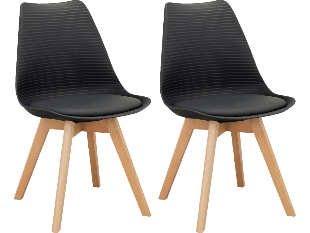 wohnli-moebel-suche-M26066526 Wohnli Möbelsuche - Esszimmerstuhl 2er Pack Schwarz