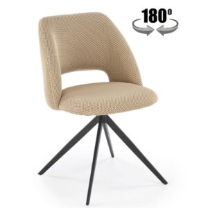 wohnli-moebel-suche-M26066532 Wohnli Möbelsuche - Beigefarbener Designerstuhl mit 180°-Drehung