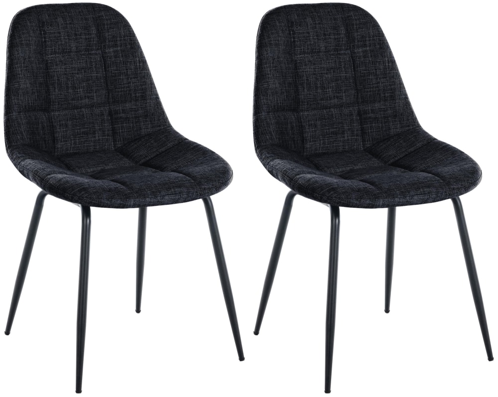 wohnli-moebel-suche-M26066566 Wohnli Möbelsuche - Esszimmerstuhl mit Sitz aus Stoff schwarz