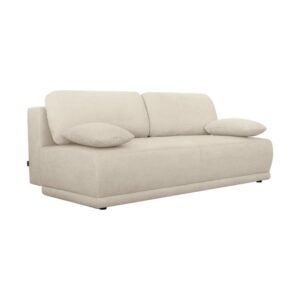 Wohnli Möbelsuche - 3-Sitzer Schlafsofa mit Chenille-Bezug und Stauraum greige