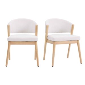 wohnli-moebel-suche-M26069214 Wohnli Möbelsuche - Stuhl aus Naturholz und Trendy Ecru Stoff (2x)