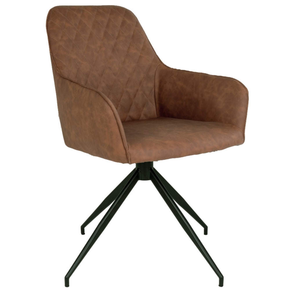 wohnli-moebel-suche-M26069216 Wohnli Möbelsuche - 360°-Drehstuhl in Vintage-Braun (PU)