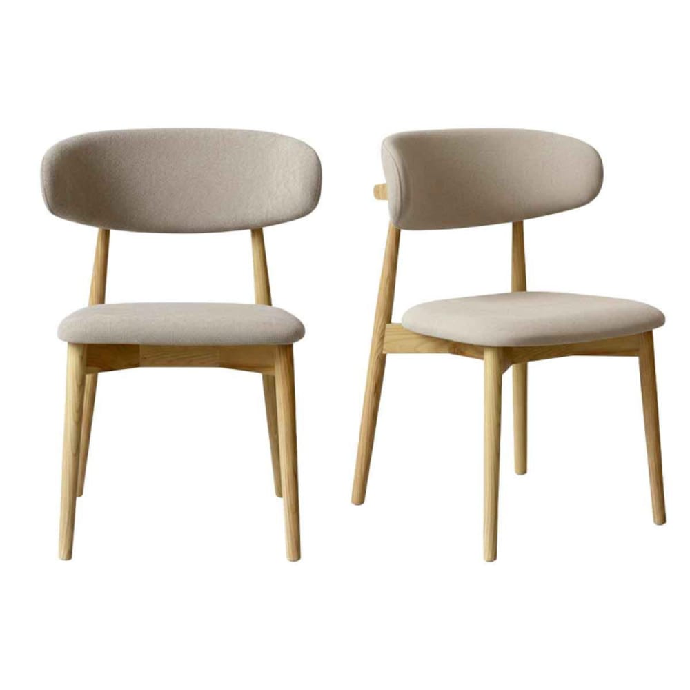 wohnli-moebel-suche-M26069217 Wohnli Möbelsuche - Stuhl aus massivem Ash und Glory Greige-Stoff (2x)