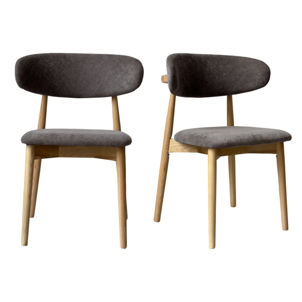 wohnli-moebel-suche-M26069218 Wohnli Möbelsuche - Stuhl aus massivem Ash and Glory Taupe Stoff (x2)