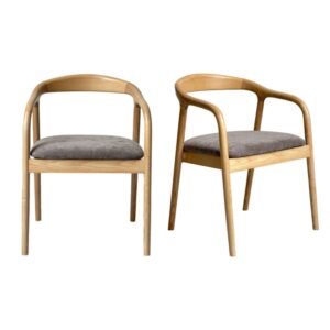 wohnli-moebel-suche-M26069223 Wohnli Möbelsuche - Esszimmerstuhl aus Esche und Glory Taupe Stoff (x2)
