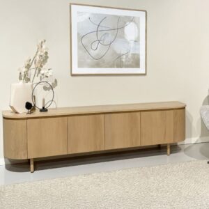wohnli-moebel-suche-M26069323-1 TV-Möbel 210 cm Eiche 210x56x43cm Holz Beige Moloo Möbel Wohnzimmermöbel TV-Möbel