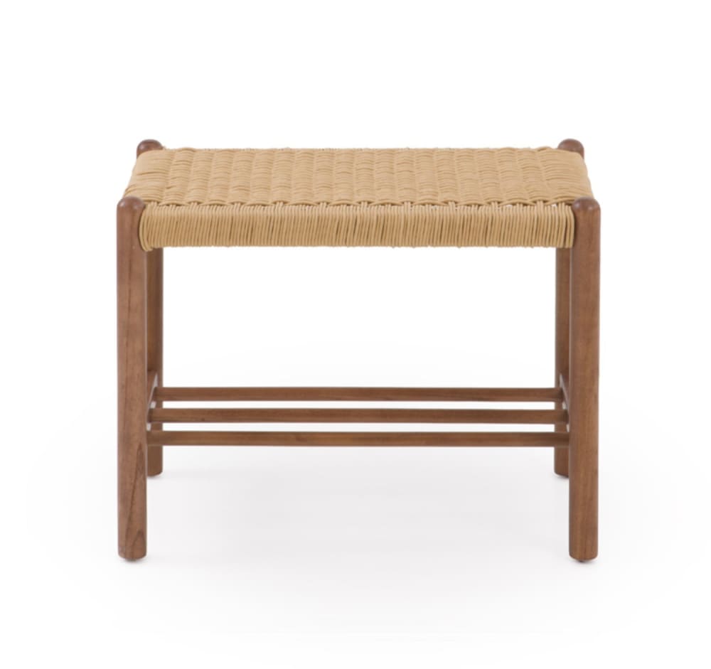 wohnli-moebel-suche-M26069781 Wohnli Möbelsuche - Hocker aus Eschenholz in Nussbaumfarbe mit geflochtener Sitzfläche