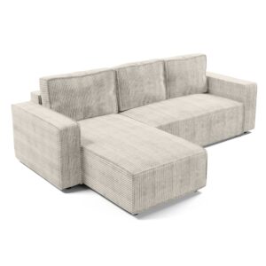 wohnli-moebel-suche-M26071127 Wohnli Möbelsuche - Ecksofa mit Schlaffunktion - Reversible Corner aus Cord in Creme