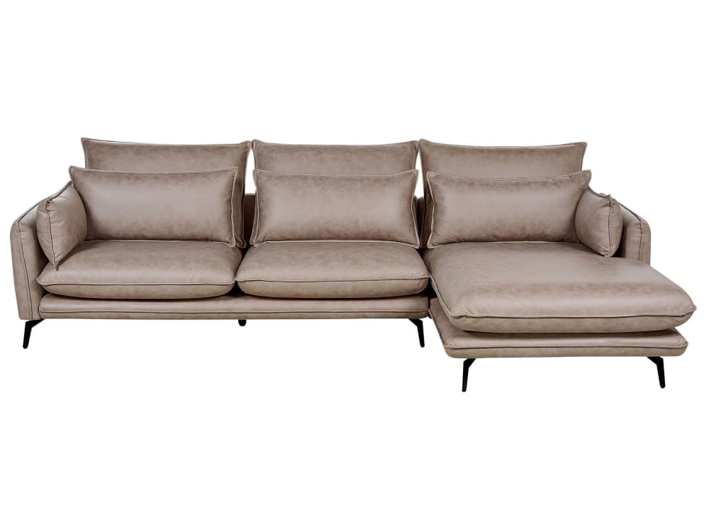 Wohnli Möbelsuche - Ecksofa linksseitig 3 Personen aus Kunstwildleder