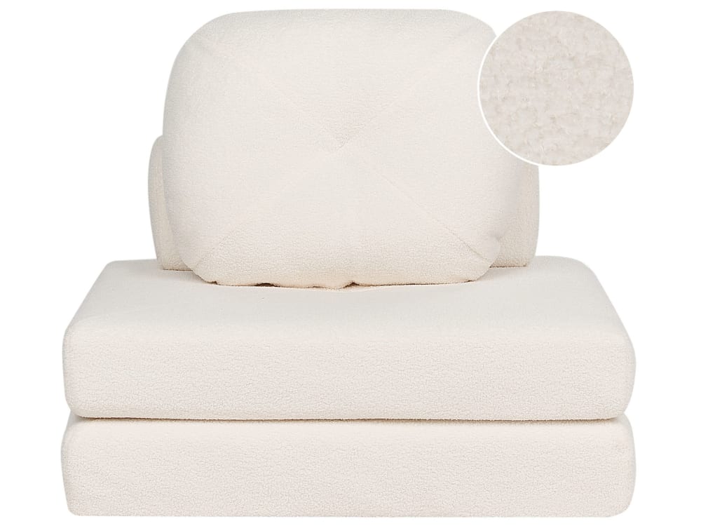 Wohnli Möbelsuche - Schlafsofa aus Bouclé