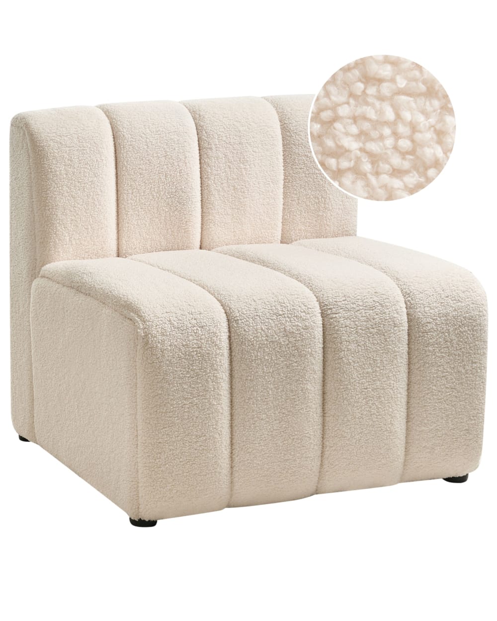 Wohnli Möbelsuche - Sessel aus Bouclé 76cm