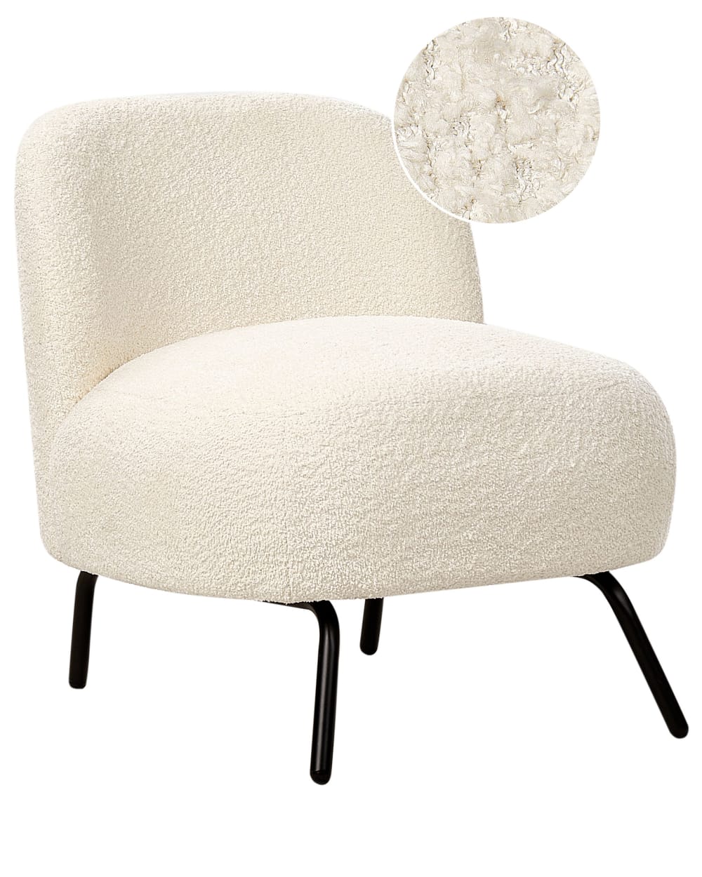 Wohnli Möbelsuche - Sessel aus Bouclé 67cm