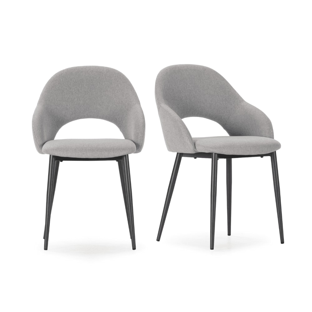 wohnli-moebel-suche-M26072210 Wohnli Möbelsuche - Stühle 2er-Set mit Stoffbezug und Metallfüßen