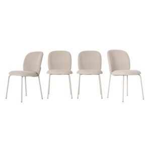 wohnli-moebel-suche-M26072216 Wohnli Möbelsuche - Stühle 4er-Set mit Stoffbezug und Metallbeinen