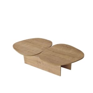 wohnli-moebel-suche-M26072290 Wohnli Möbelsuche - Couchtisch mit doppelter Platte L125 cm - Eichenoptik Dekor