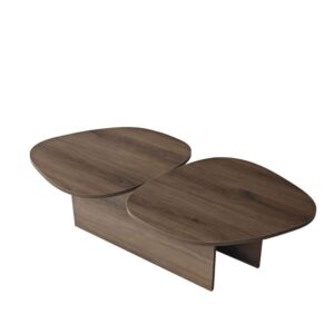 wohnli-moebel-suche-M26072303 Wohnli Möbelsuche - Couchtisch mit doppelter Platte L125 cm - Nussbaumdekor