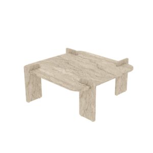 wohnli-moebel-suche-M26072304 Wohnli Möbelsuche - Quadratischer Couchtisch L90 cm - Travertindekor