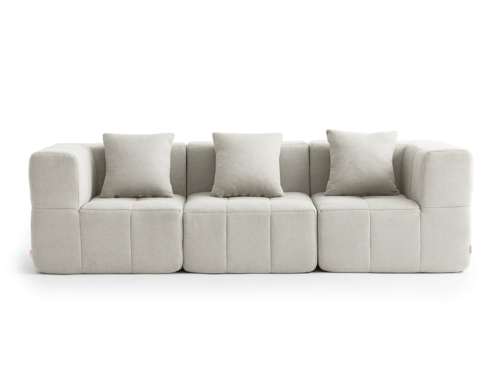 wohnli-moebel-suche-M26073066 Wohnli Möbelsuche - Modulares 3-Sitzer Sofa gerade aus feinem Bouclé-Stoff Cremebeige