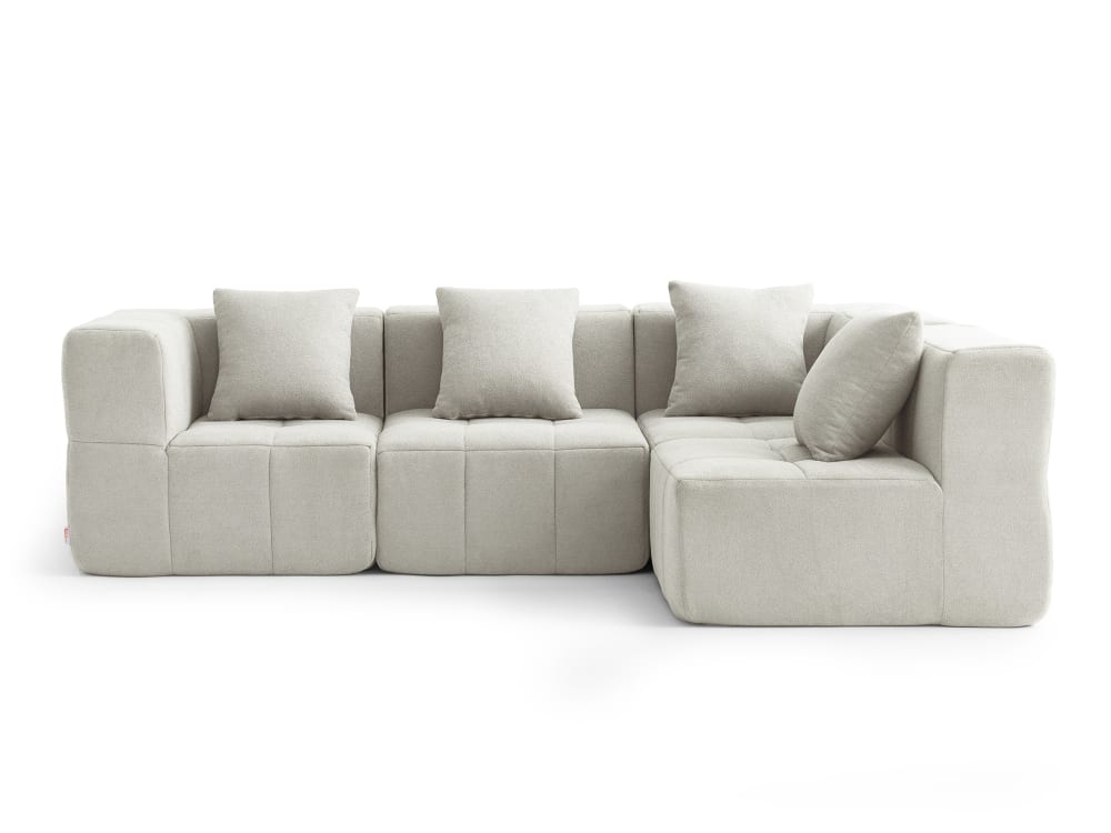 wohnli-moebel-suche-M26073129 Wohnli Möbelsuche - Modulares Ecksofa 4-Sitzer aus feinem Bouclé-Stoff Cremebeige