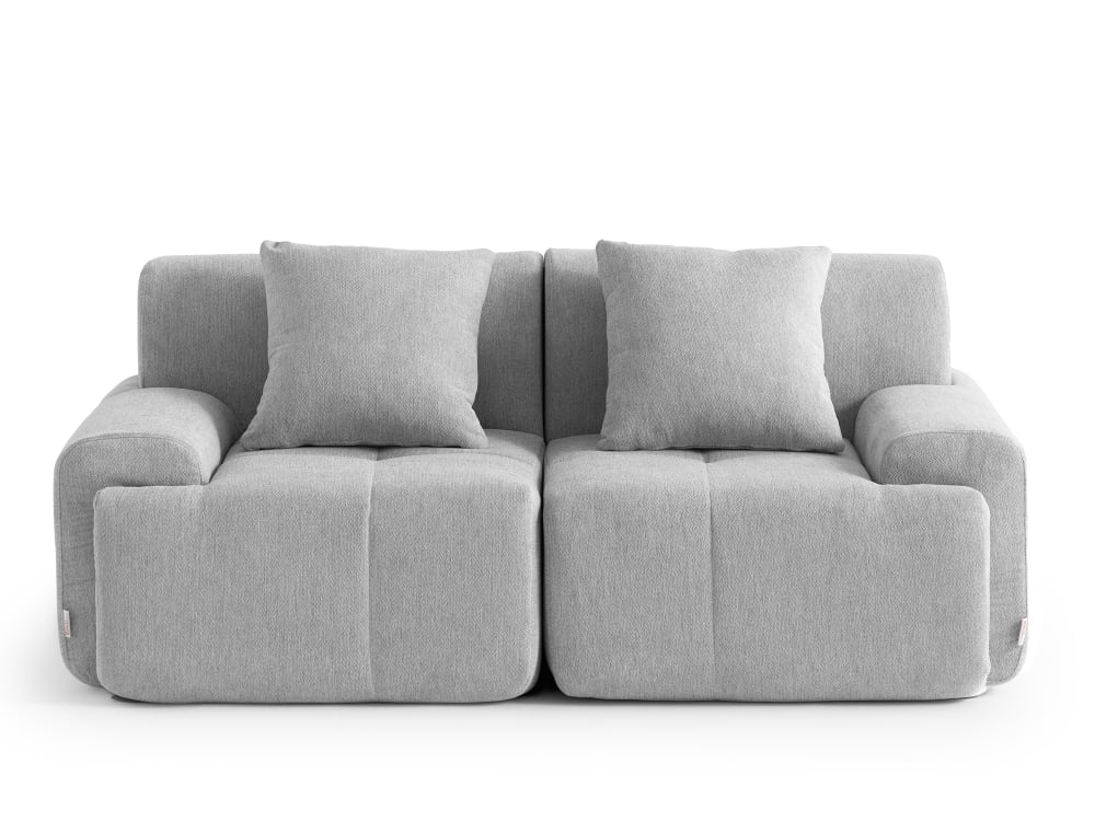 wohnli-moebel-suche-M26073139 Wohnli Möbelsuche - Modulares 2-Sitzer Sofa gerade aus Chenille-Stoff Mineralgrau