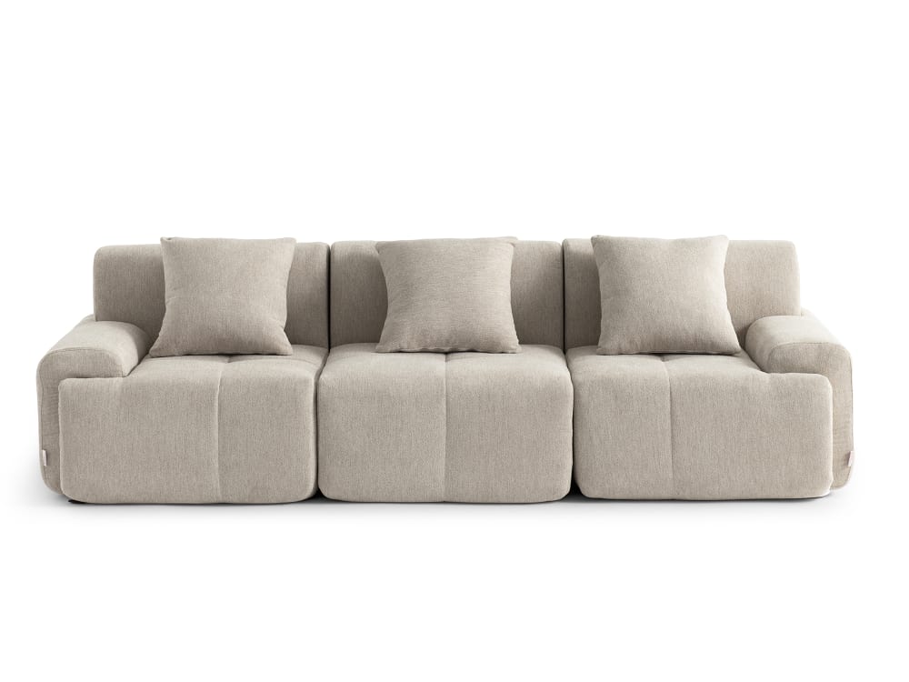 wohnli-moebel-suche-M26073158 Wohnli Möbelsuche - Modulares 3-Sitzer Sofa gerade aus Chenille-Stoff Sandbeige