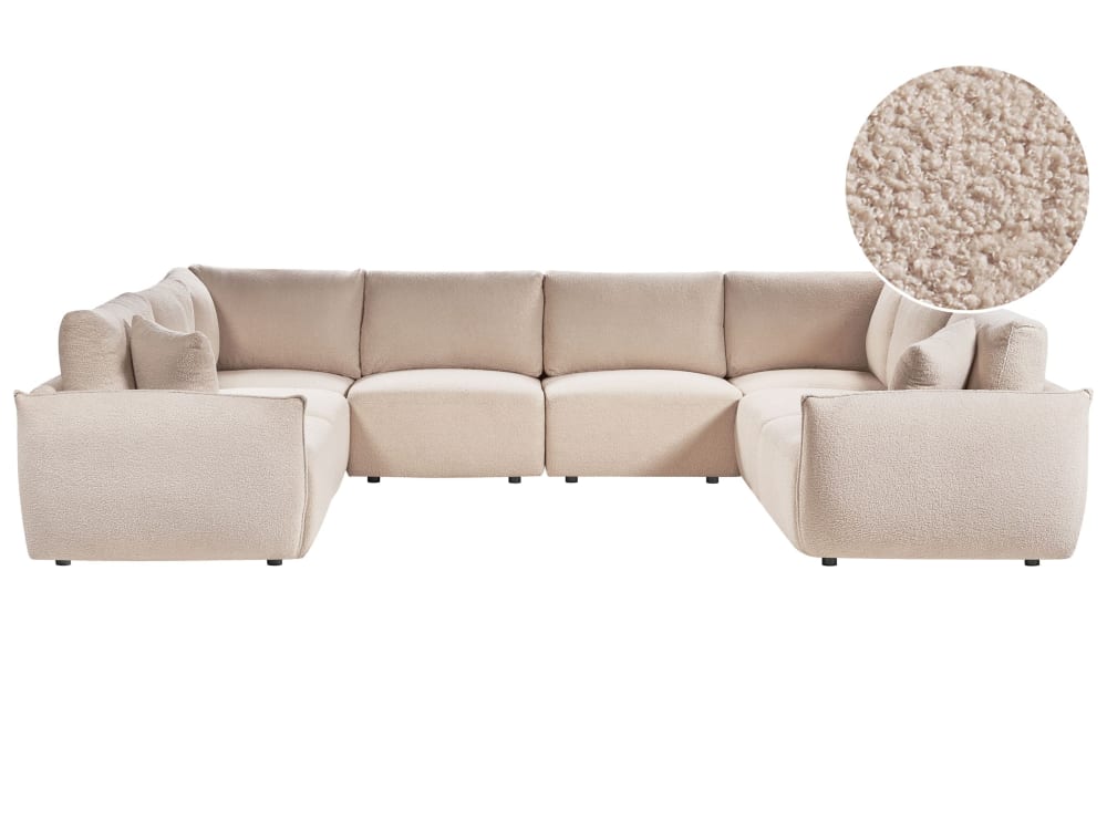 wohnli-moebel-suche-M26074382 Wohnli Möbelsuche - Modulsofa 8 Personen aus Bouclé