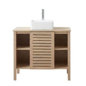 wohnli-moebel-suche-M26074635 Wohnli Möbelsuche - ALIX Waschtisch 90cm Eiche mit quadratischem Keramikbecken