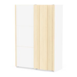 wohnli-moebel-suche-M26075163 Wohnli Möbelsuche - Schrank mit 2 Schiebetüren in Weiß und Eiche Nachbildung