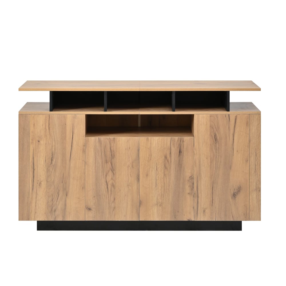 wohnli-moebel-suche-M26075181 Wohnli Möbelsuche - Sideboard in Naturholzoptik mit 4 offenen Nischen und 4 Türen