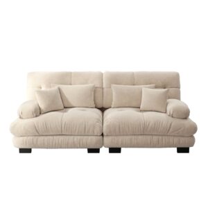wohnli-moebel-suche-M26075183 Wohnli Möbelsuche - Modulares 3-Sitzer-Sofa aus Chenille mit Kissen