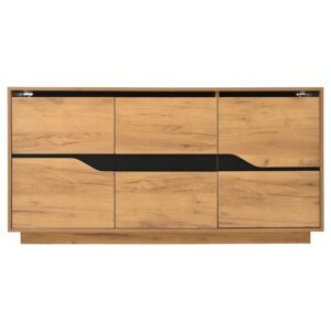 Wohnli Möbelsuche - Industrie-Sideboard in Holzoptik und Schwarz